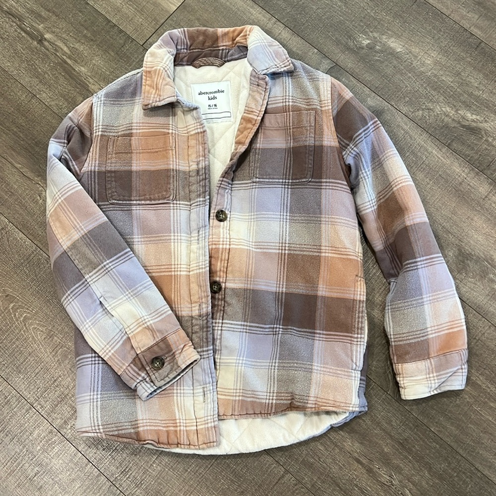 Abercrombie kids plaid jacket